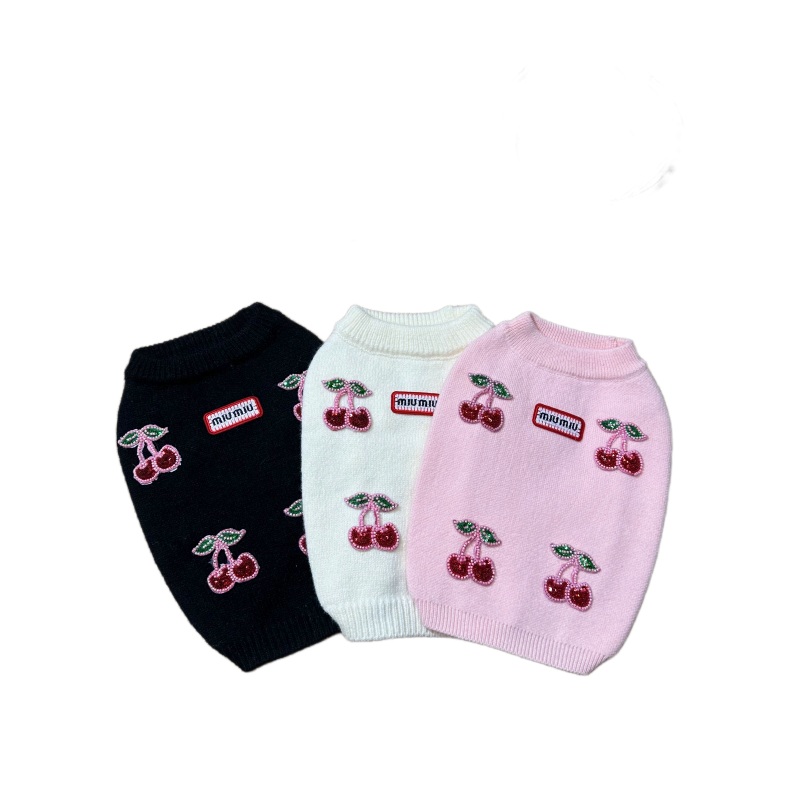 MIU MIU CHERRY DOG SWEATER