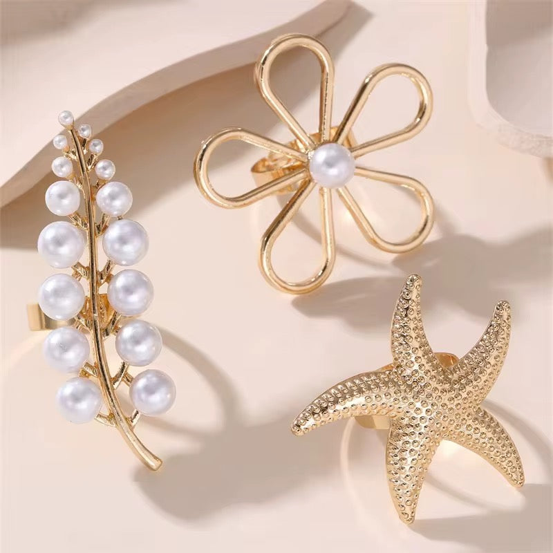 SUNNY SEA SIDE RING SET