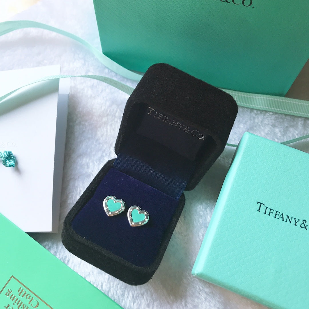 TIFFANY AND CO HEART STUDS