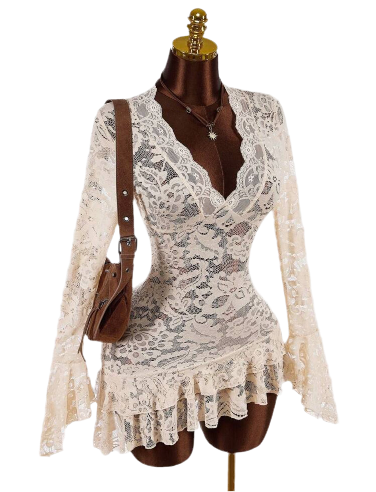 DENIQUE MINI LACE DRESS