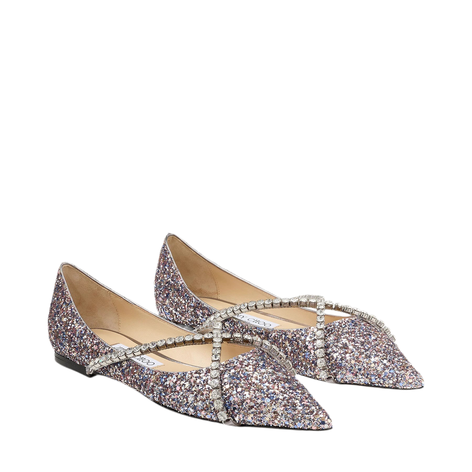 GENEVI SPRINKLE GLITTER CRYSTAL FLATS