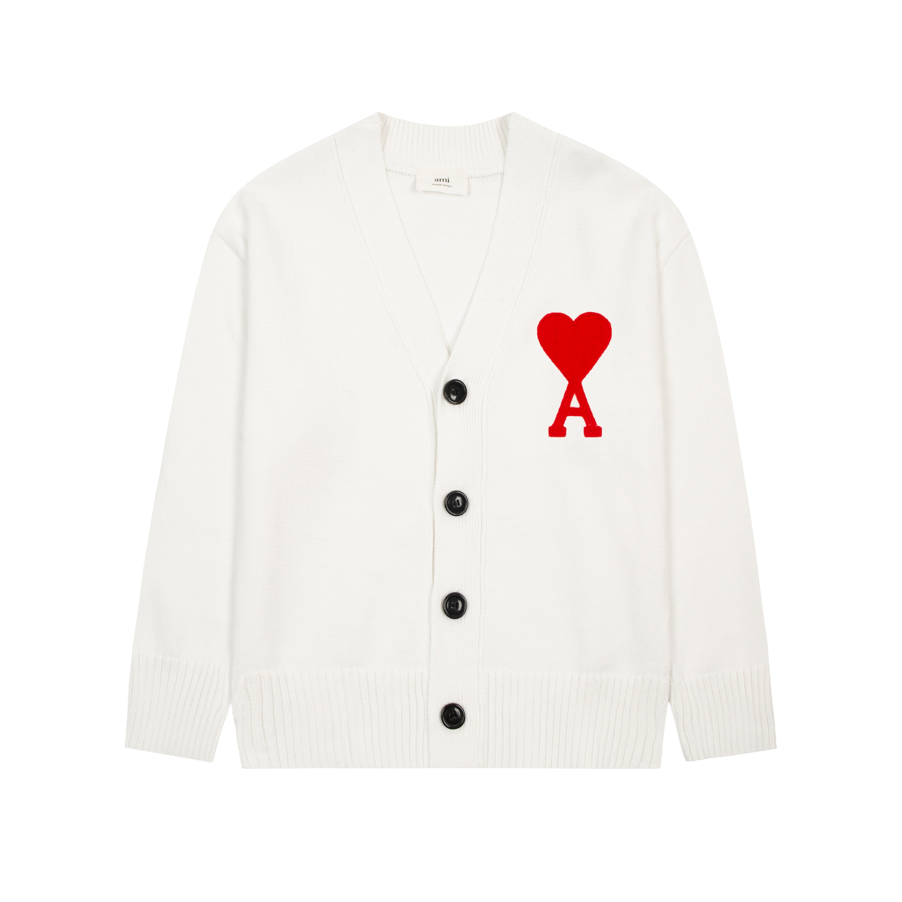 AMI PARIS WOOL CARDIGAN