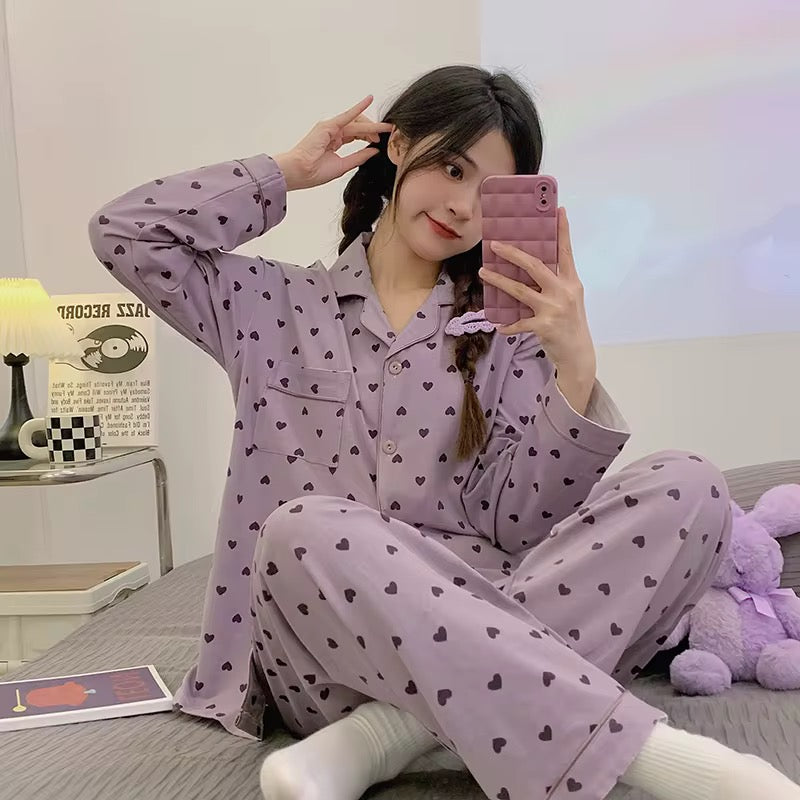 DAINTY HEARTS PAJAMA SET