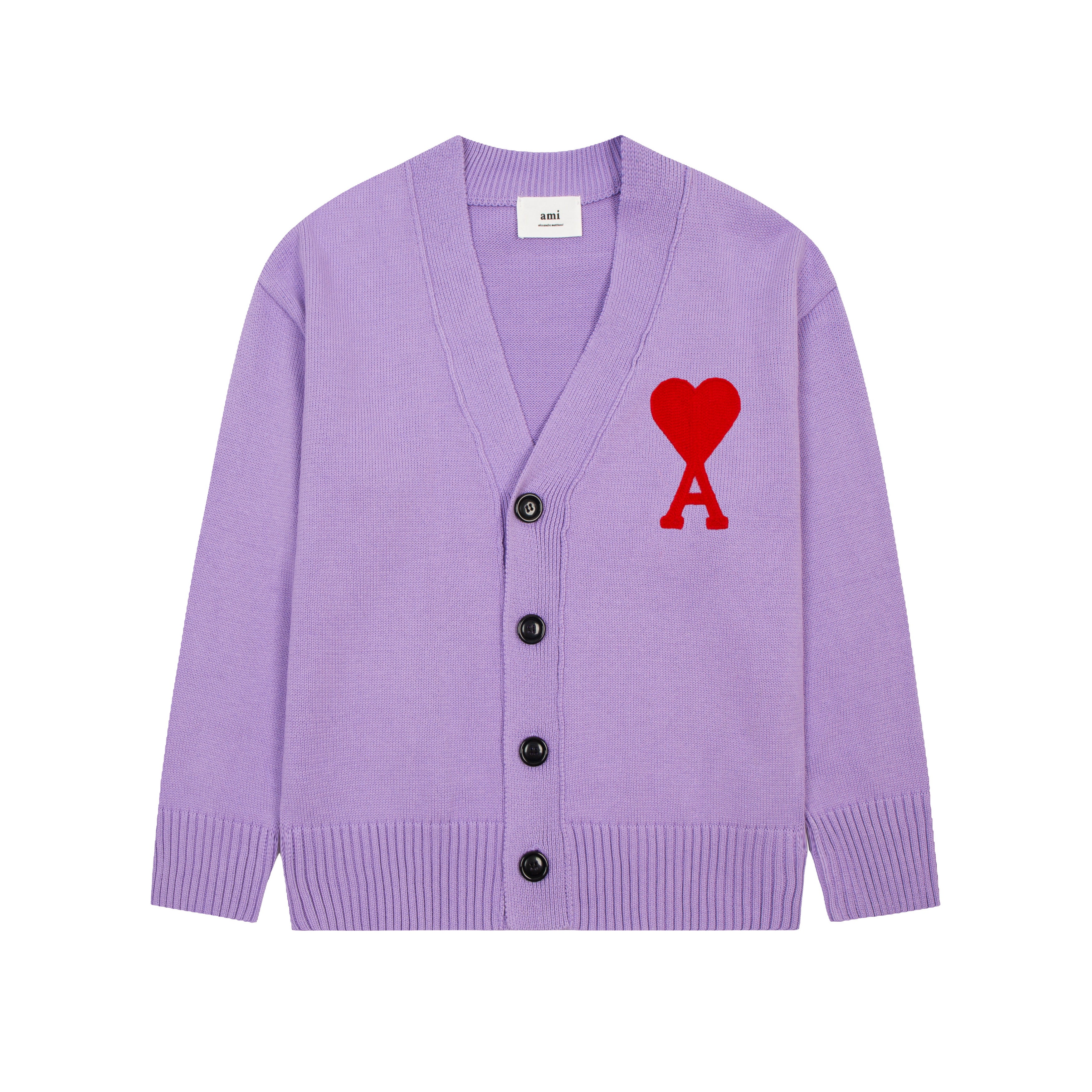 AMI PARIS WOOL CARDIGAN