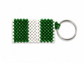Nigerian handmade beaded keychain