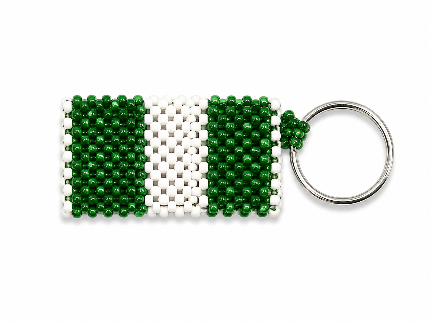 Nigerian handmade beaded keychain