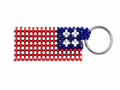USA handmade beaded keychain