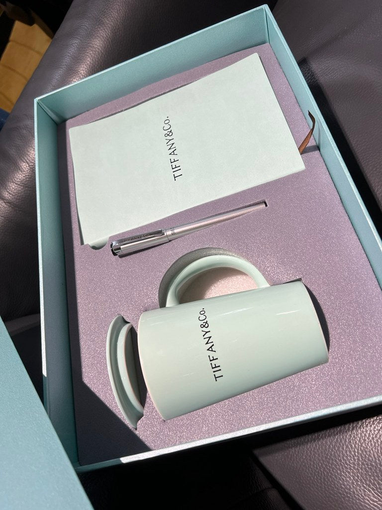 TIFFANY & CO MUG AND NOTEBOOK GIFT SET