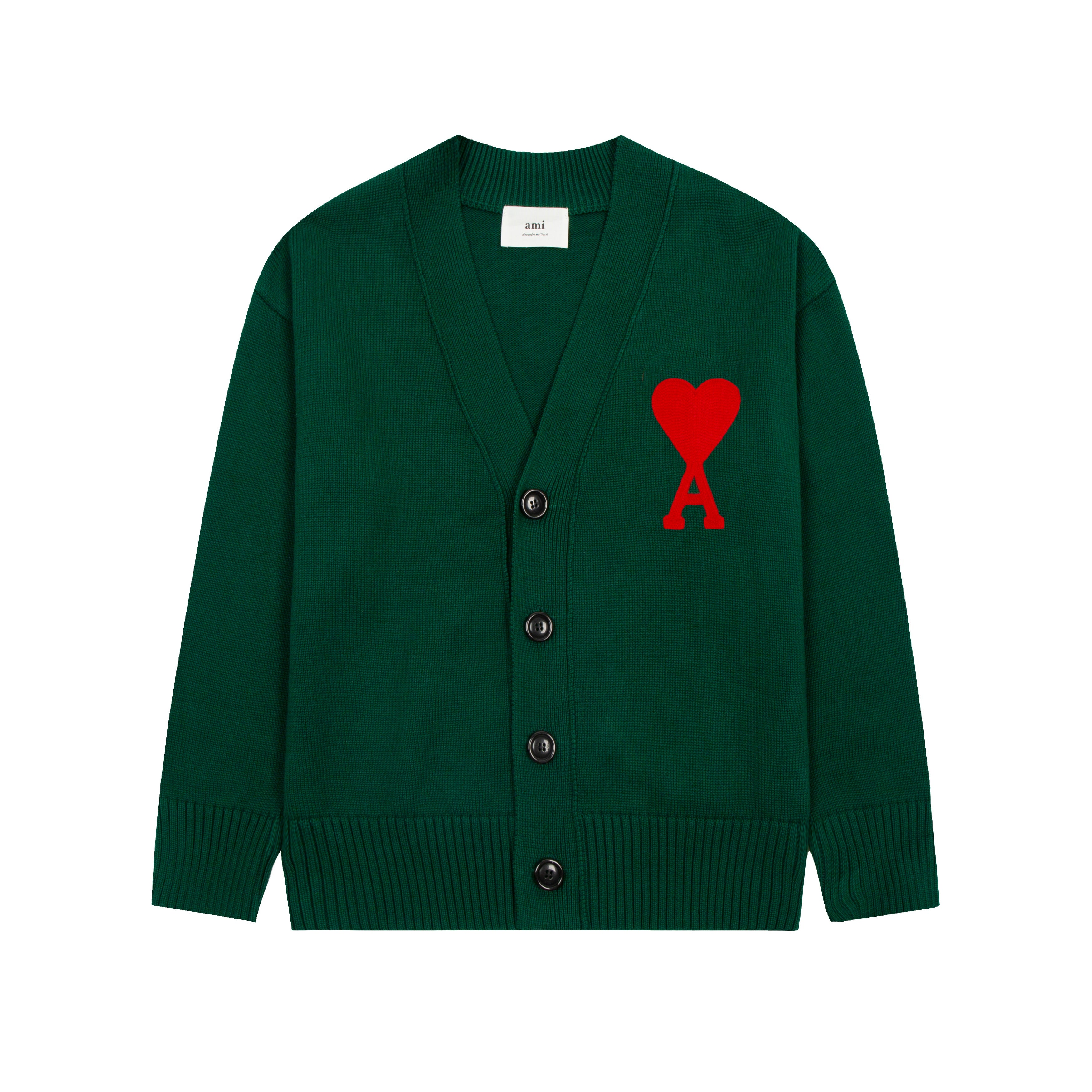 AMI PARIS WOOL CARDIGAN