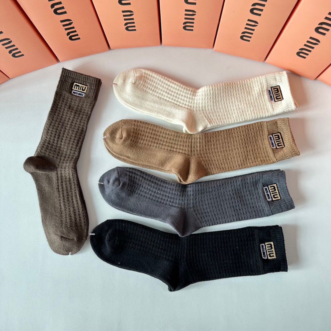 MIU MIU BOXED SOCKS SET