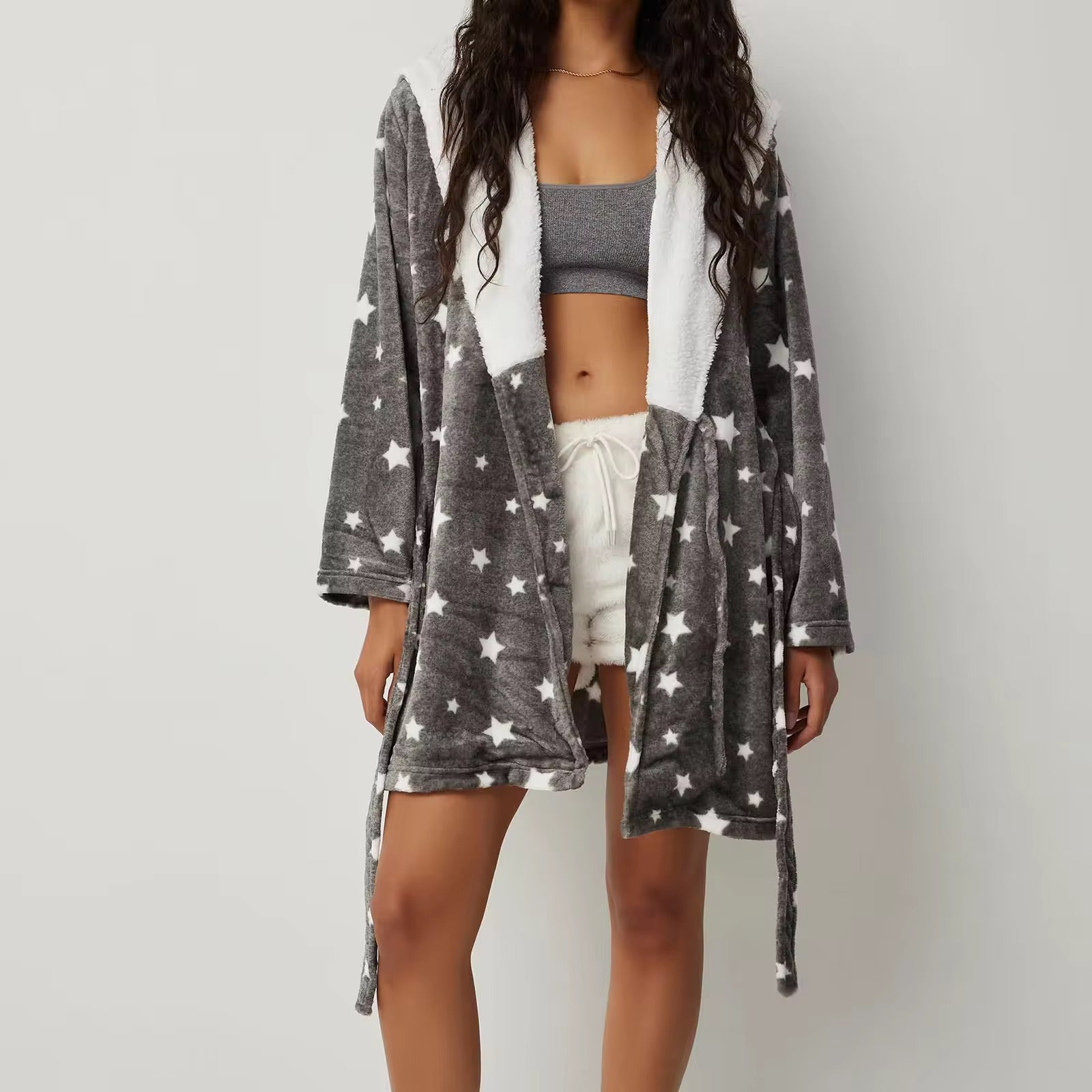 FADED STAR STRUCK LAPEL PAJAMA