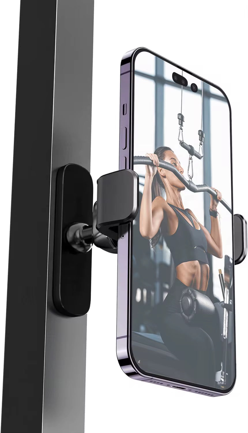 MAGNETIC PHONE HOLDER FOR GYM 360 ADJUSTABLE STRONG MAGNETIC PHONE MOUNT