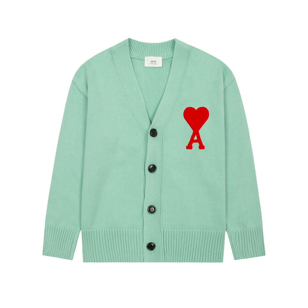 AMI PARIS WOOL CARDIGAN