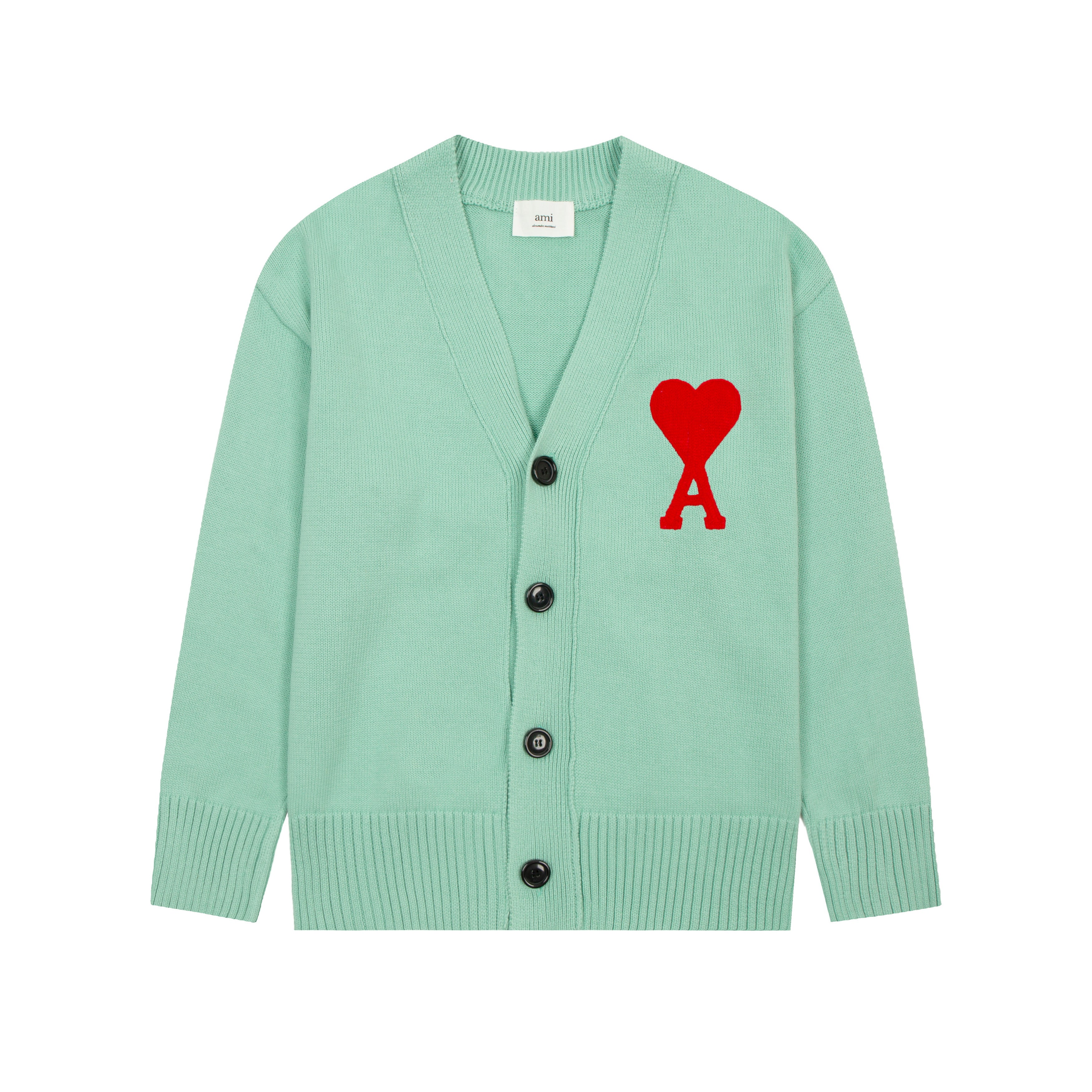 AMI PARIS WOOL CARDIGAN