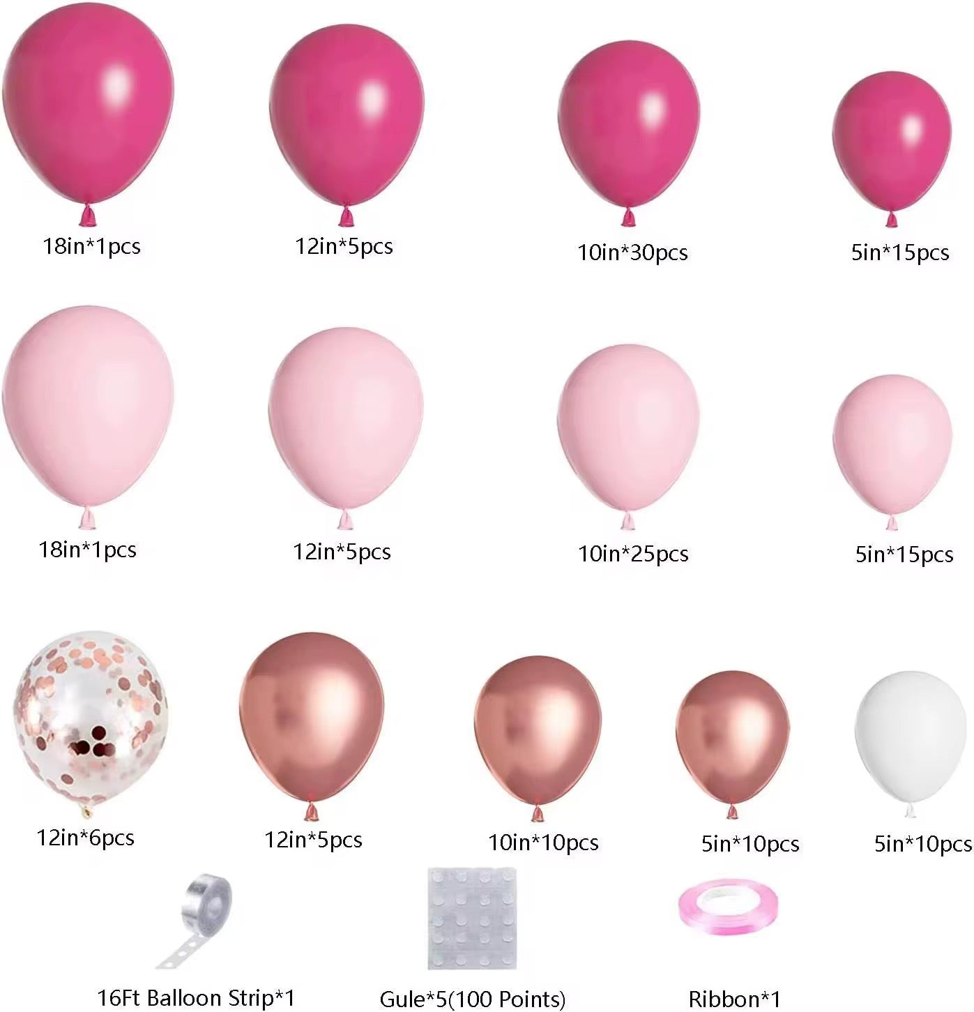 Balloon Garland Set for Gender Reveal