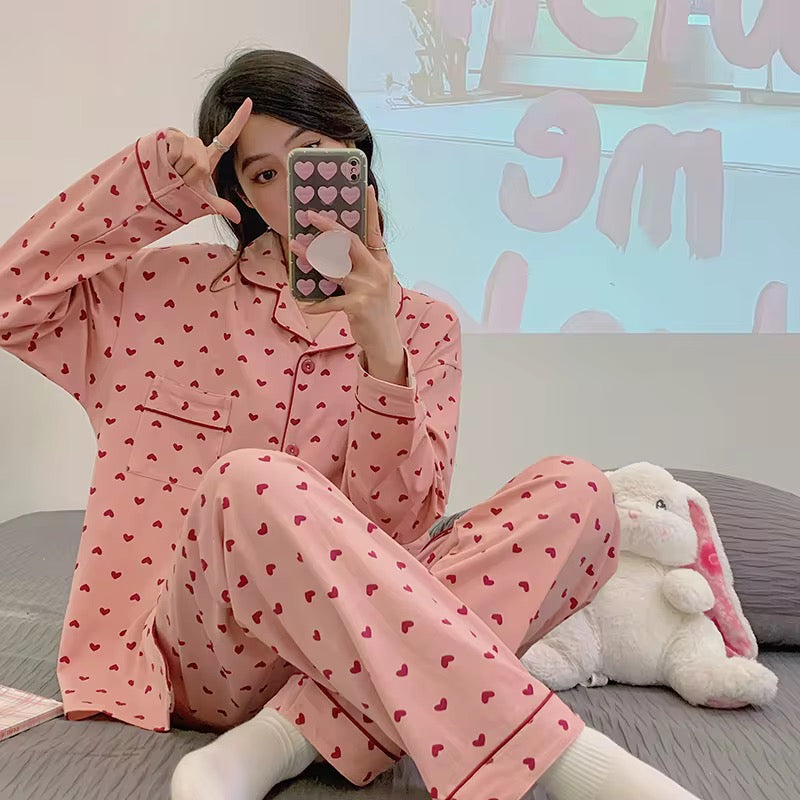 DAINTY HEARTS PAJAMA SET
