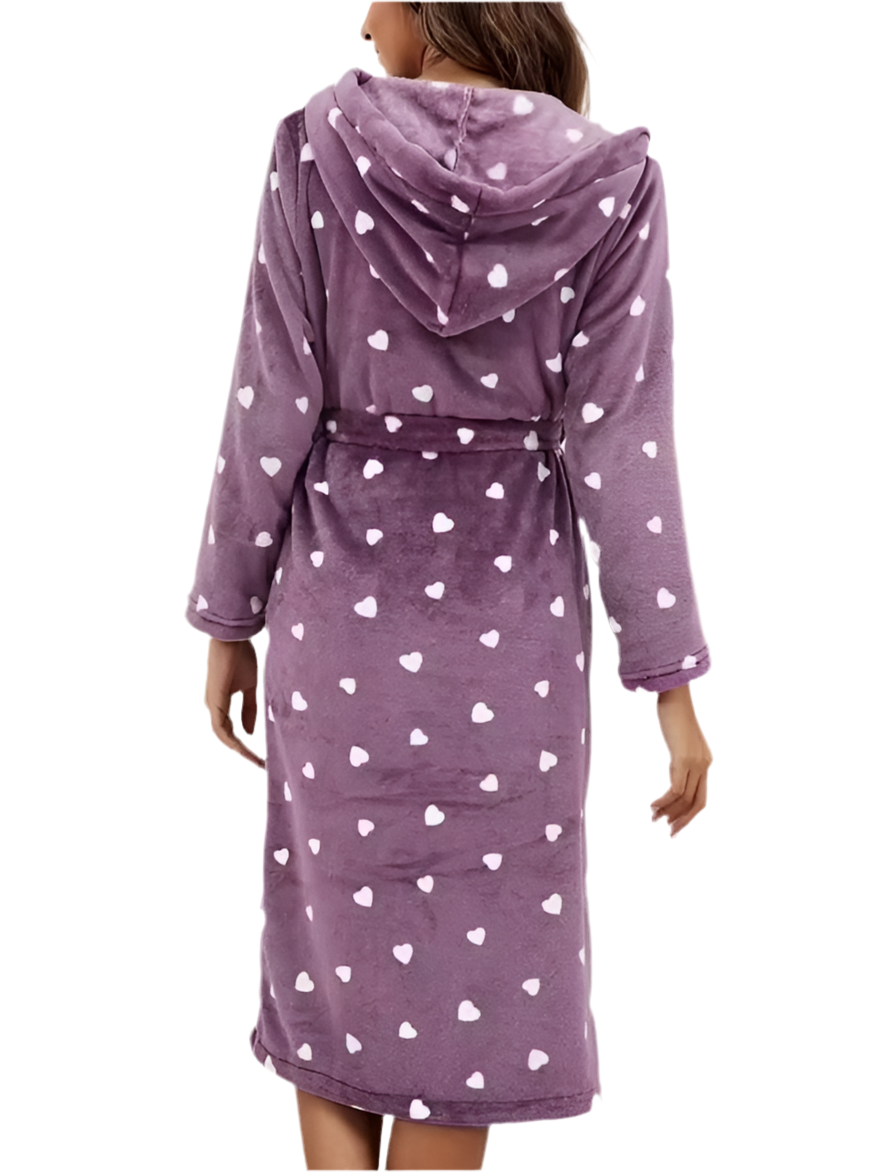 FADED HEARTS LOUNGE NIGHT ROBE