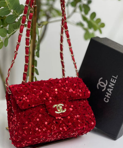 Chanel CF Sequin Bag