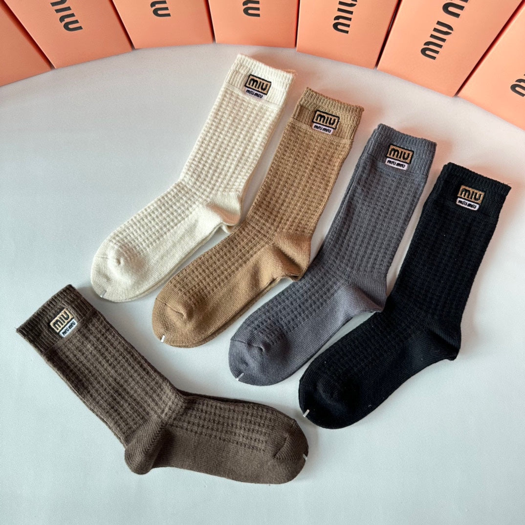 MIU MIU BOXED SOCKS SET