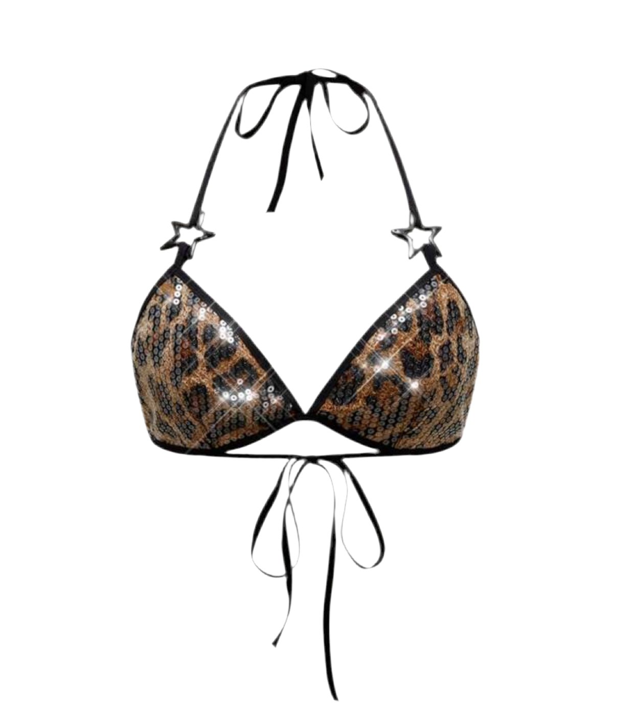 BRI’s Y2K TT SEQUIN HATLTER BRALETTE