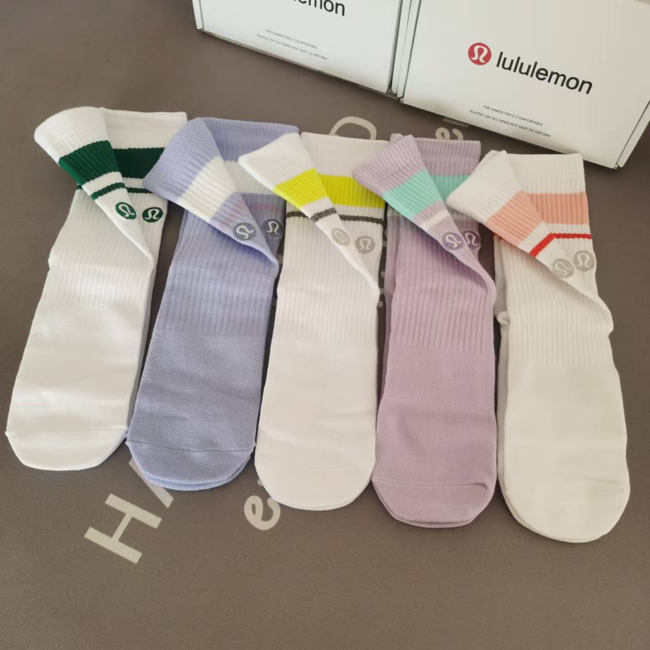LULULEMON 5 PAIR SOCKS BOXED SET
