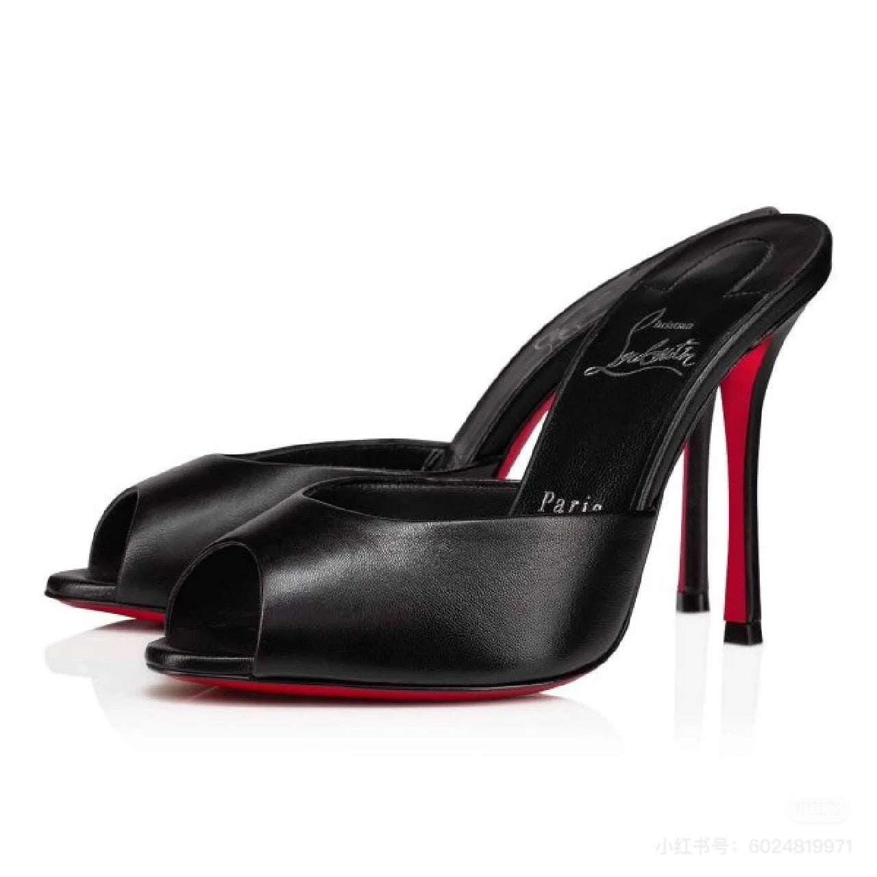 CHRISTIAN LOUBOUTIN ME DOLLY 100 PATENT HEELS