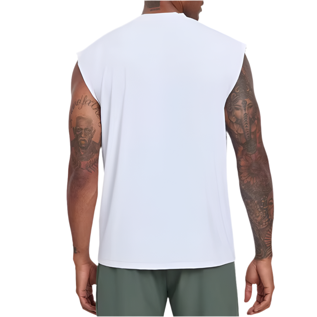MENS FITNESS BREATHABLE PLAIN O NECK TANK TOP