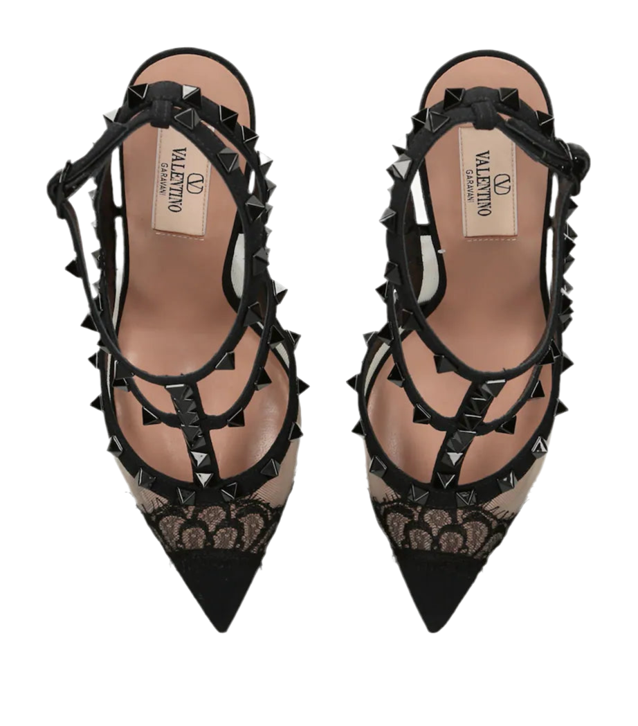 VALENTINO GARAVANI PVC ROCKSTUD HEELS