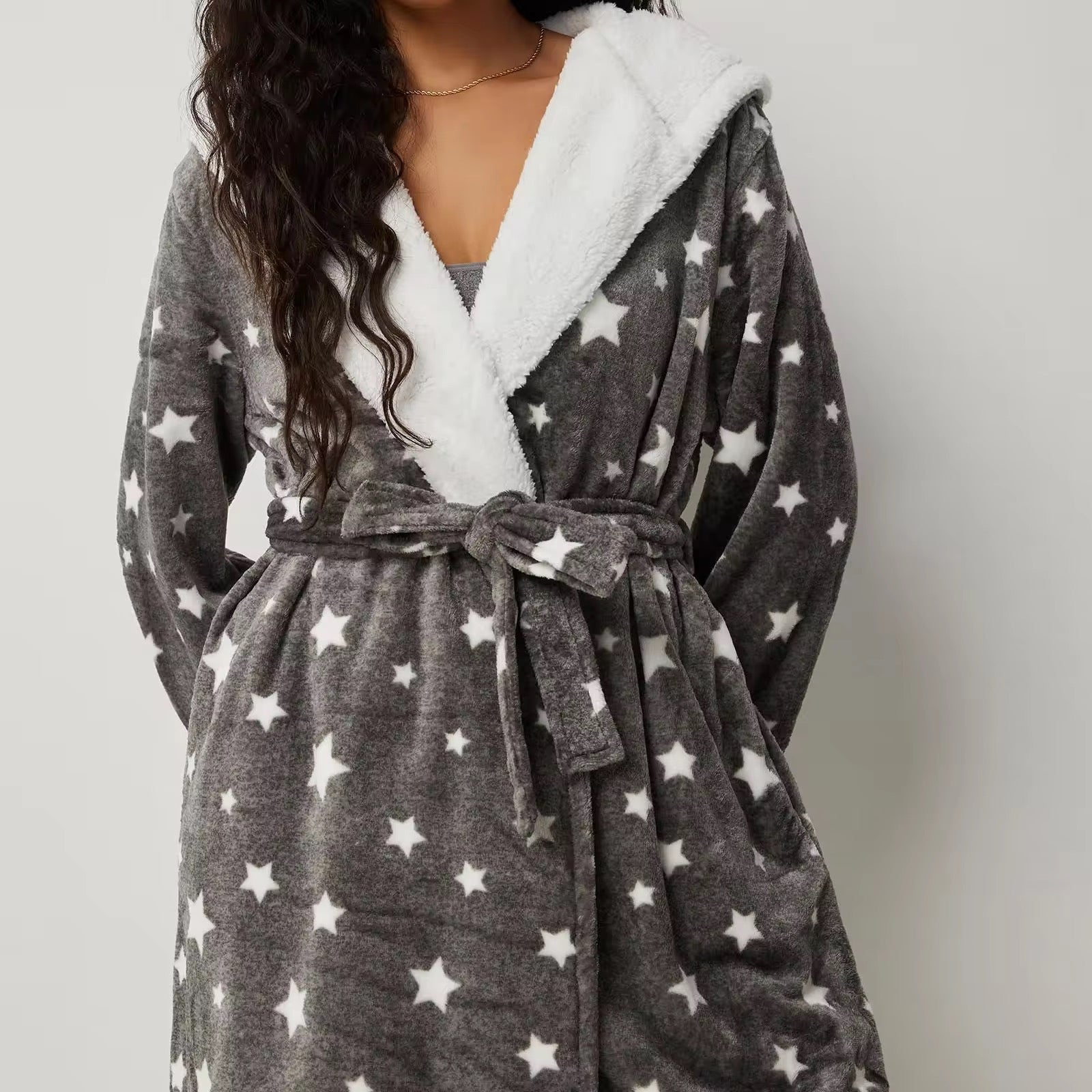 FADED STAR STRUCK LAPEL PAJAMA