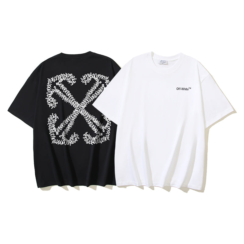 OFF WHITE TATTOO EMBROIDERY TEE