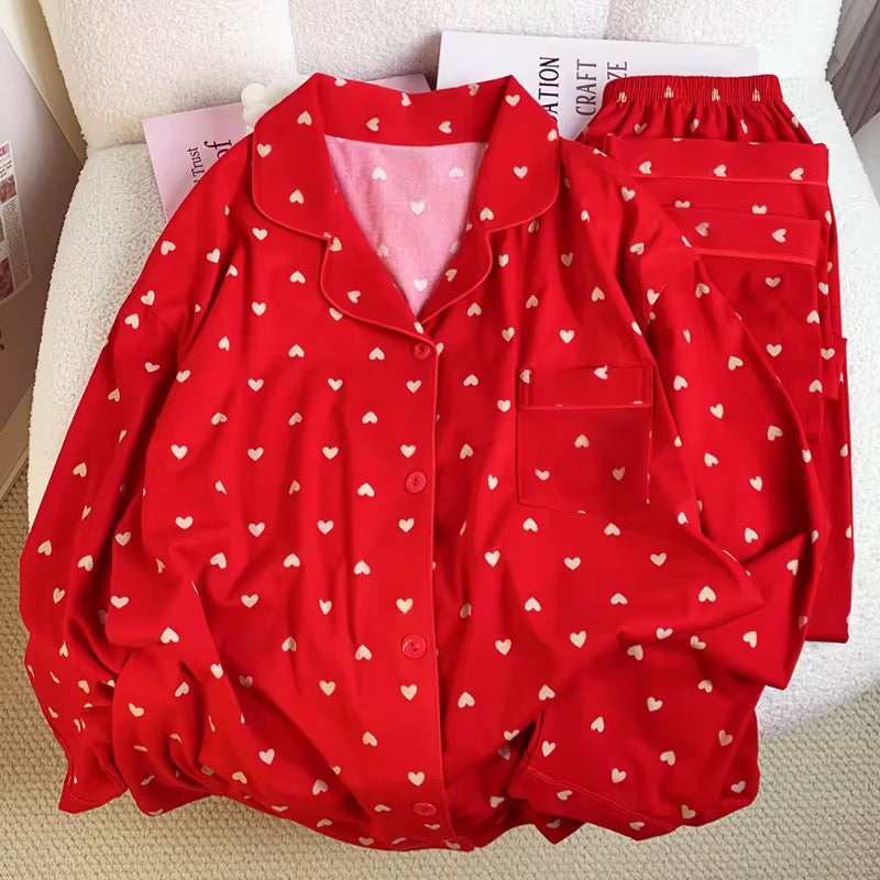 DAINTY HEARTS PAJAMA SET