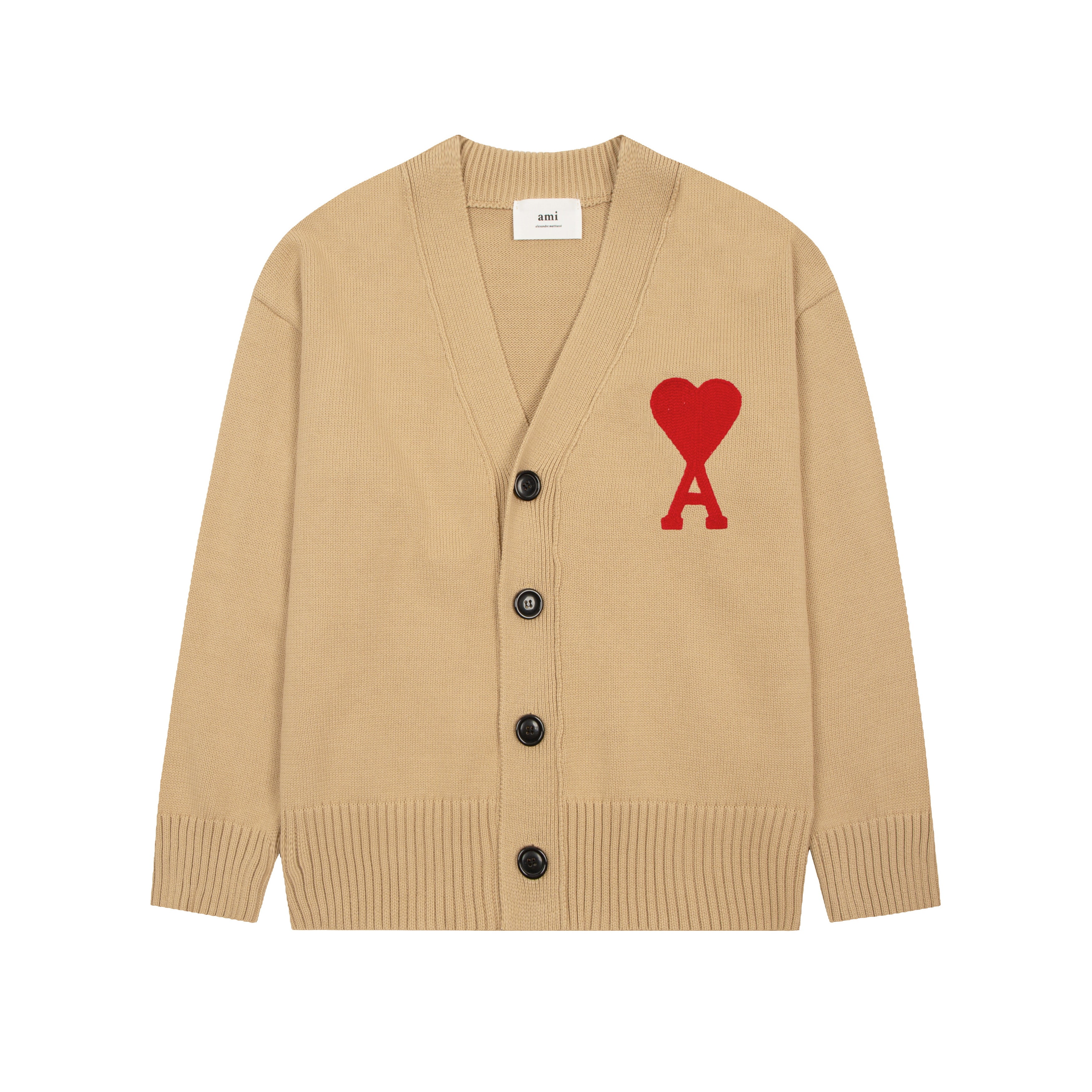 AMI PARIS WOOL CARDIGAN
