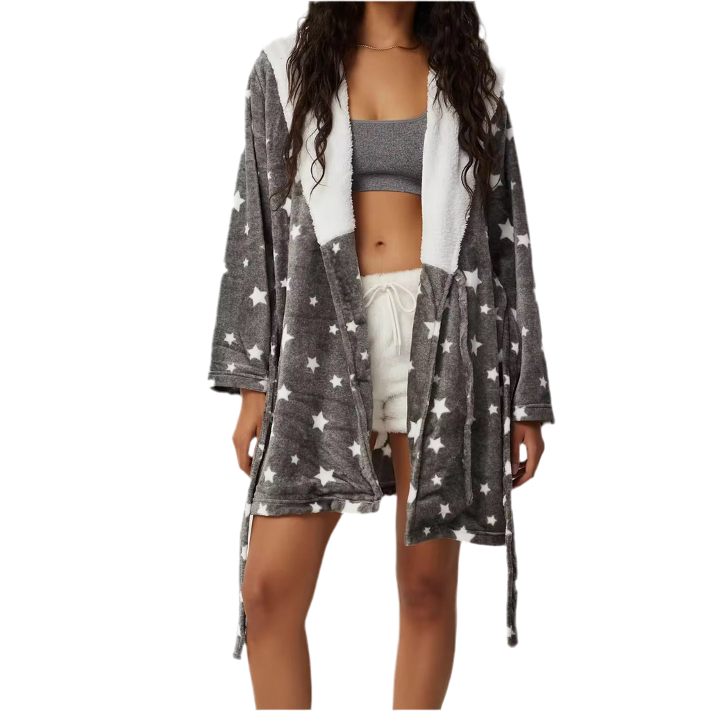 FADED STAR STRUCK LAPEL PAJAMA