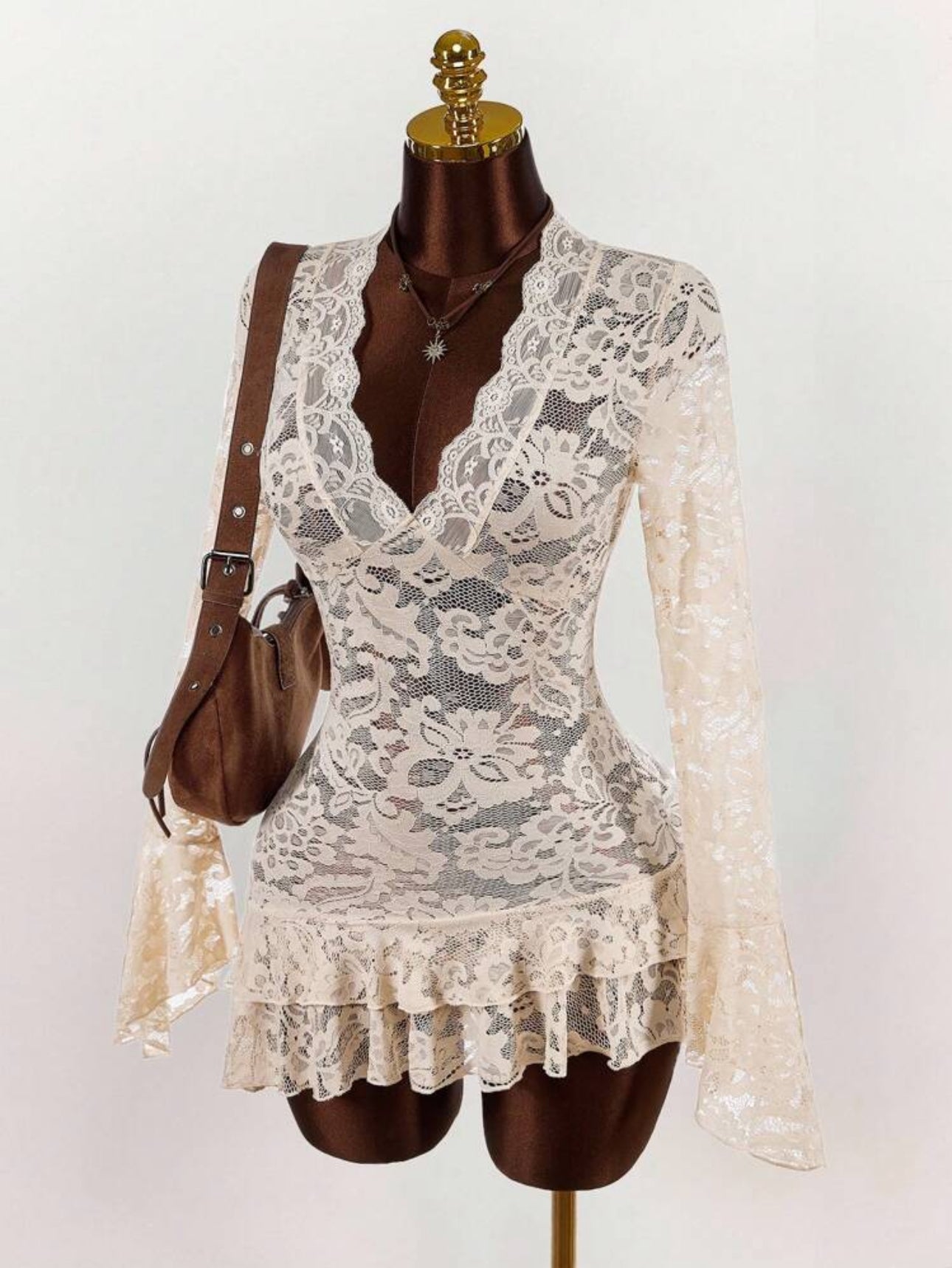 DENIQUE MINI LACE DRESS