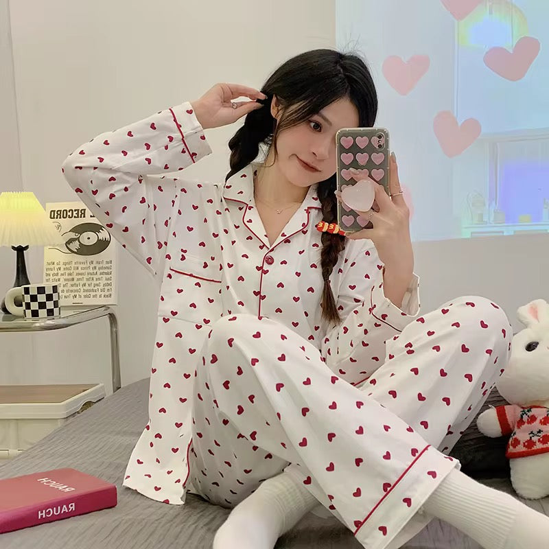 DAINTY HEARTS PAJAMA SET