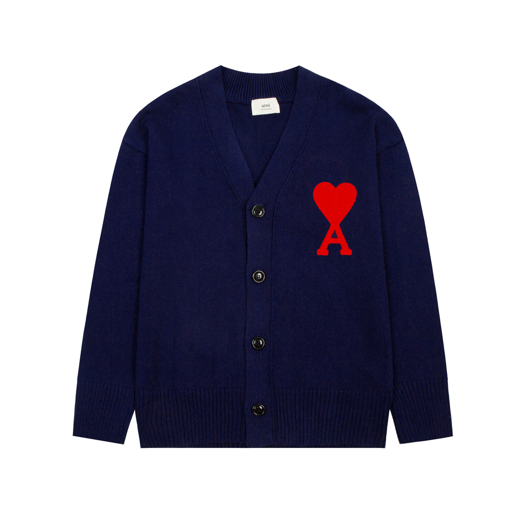 AMI PARIS WOOL CARDIGAN