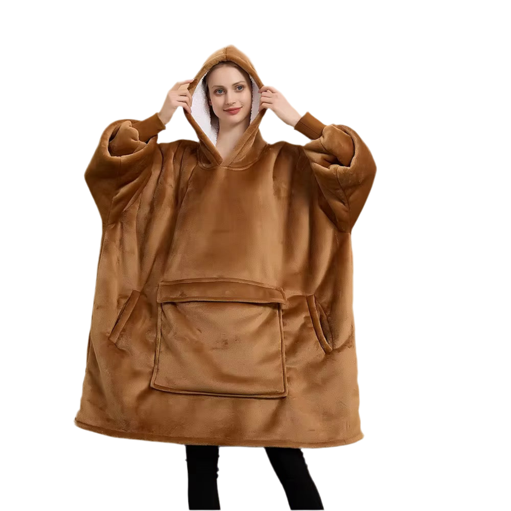 SHERPA FLEECE OVERSIZED SLEEP HOODIE