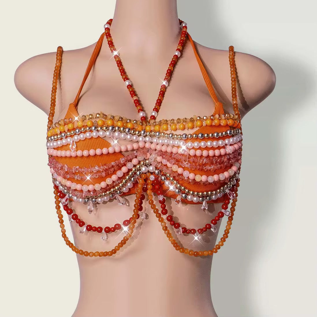 FANTASY BEADED WORK BIKINI SET