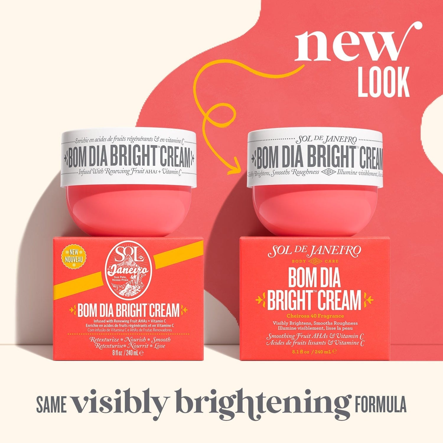 BOM DIA BRIGHT VISIBLY BRIGHTENING AND SMOOTHING BODY CREAM