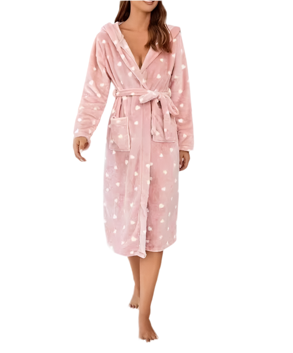 FADED HEARTS LOUNGE NIGHT ROBE