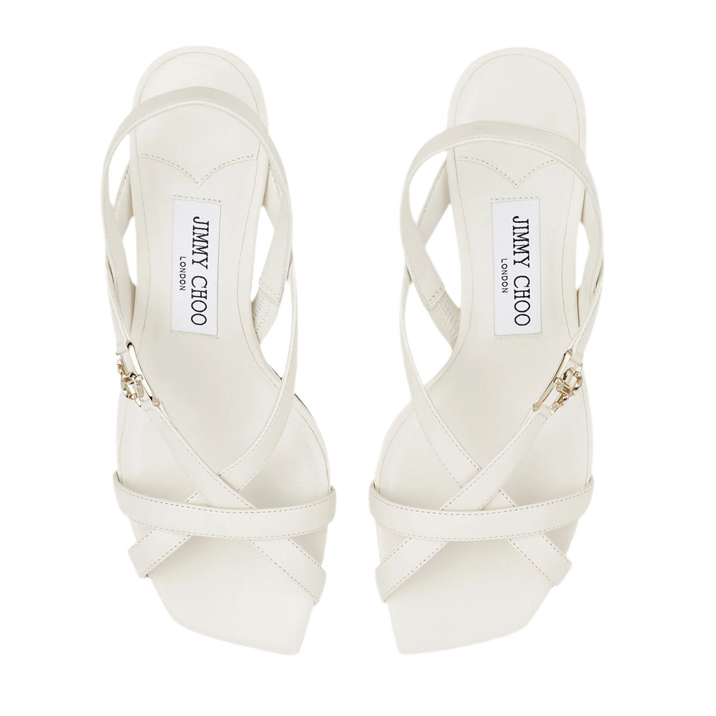 JIMMY CHOO JESS 95 LEATHER HEELS