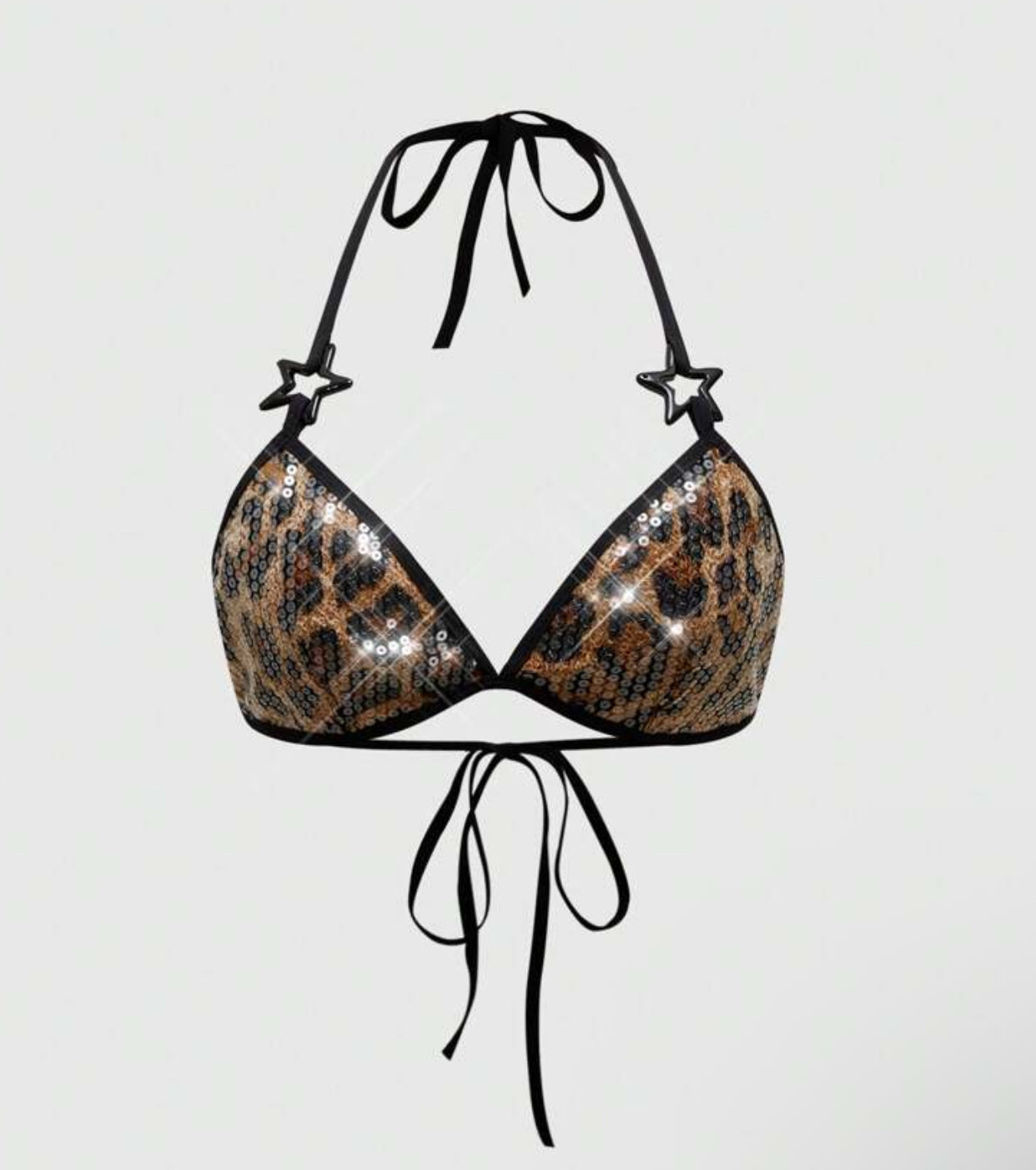 BRI’s Y2K TT SEQUIN HATLTER BRALETTE