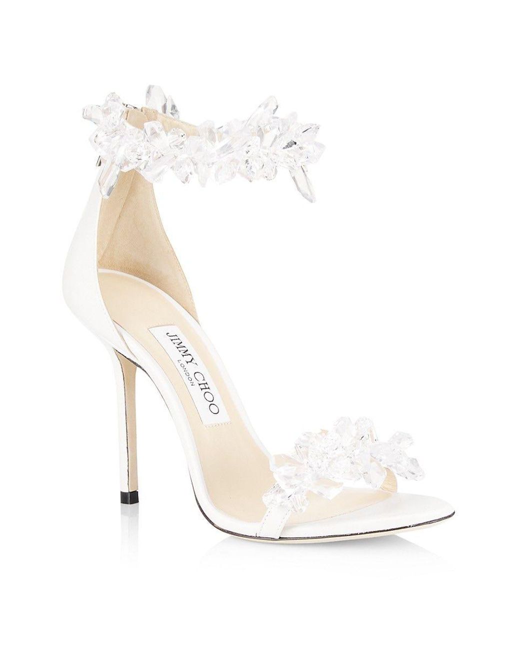 JIMMY CHOO MAISEL CRYSTALS EMBELLISHED HEELS
