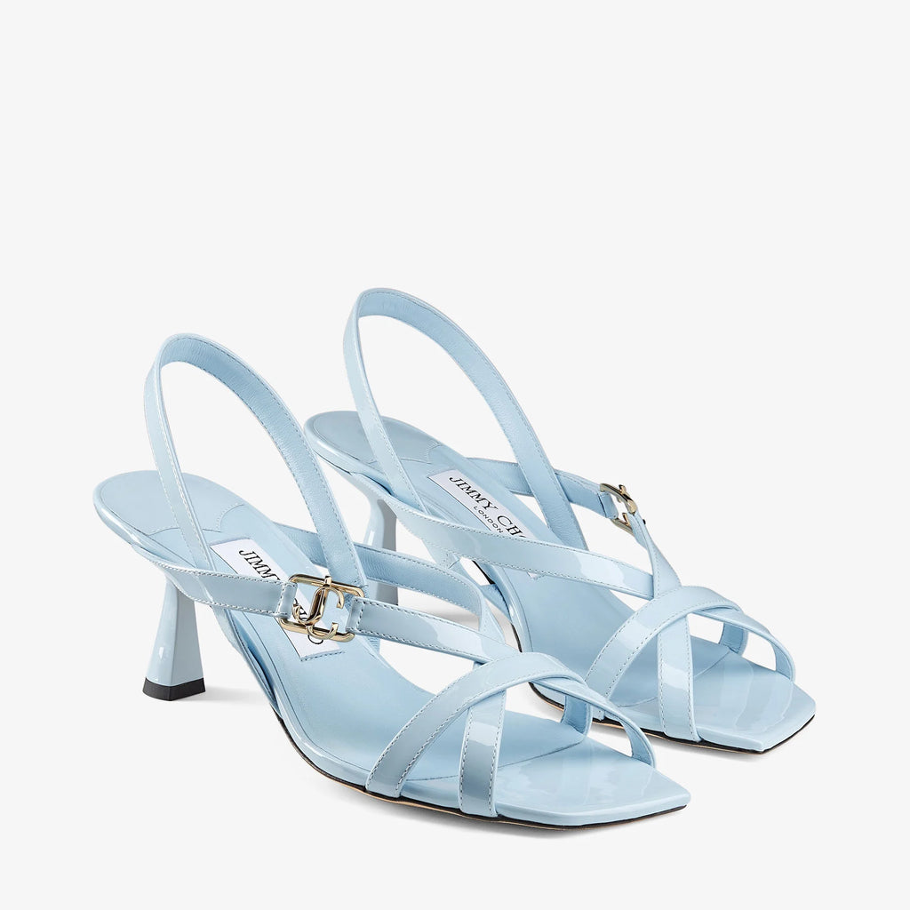 JIMMY CHOO JESS 95 LEATHER HEELS