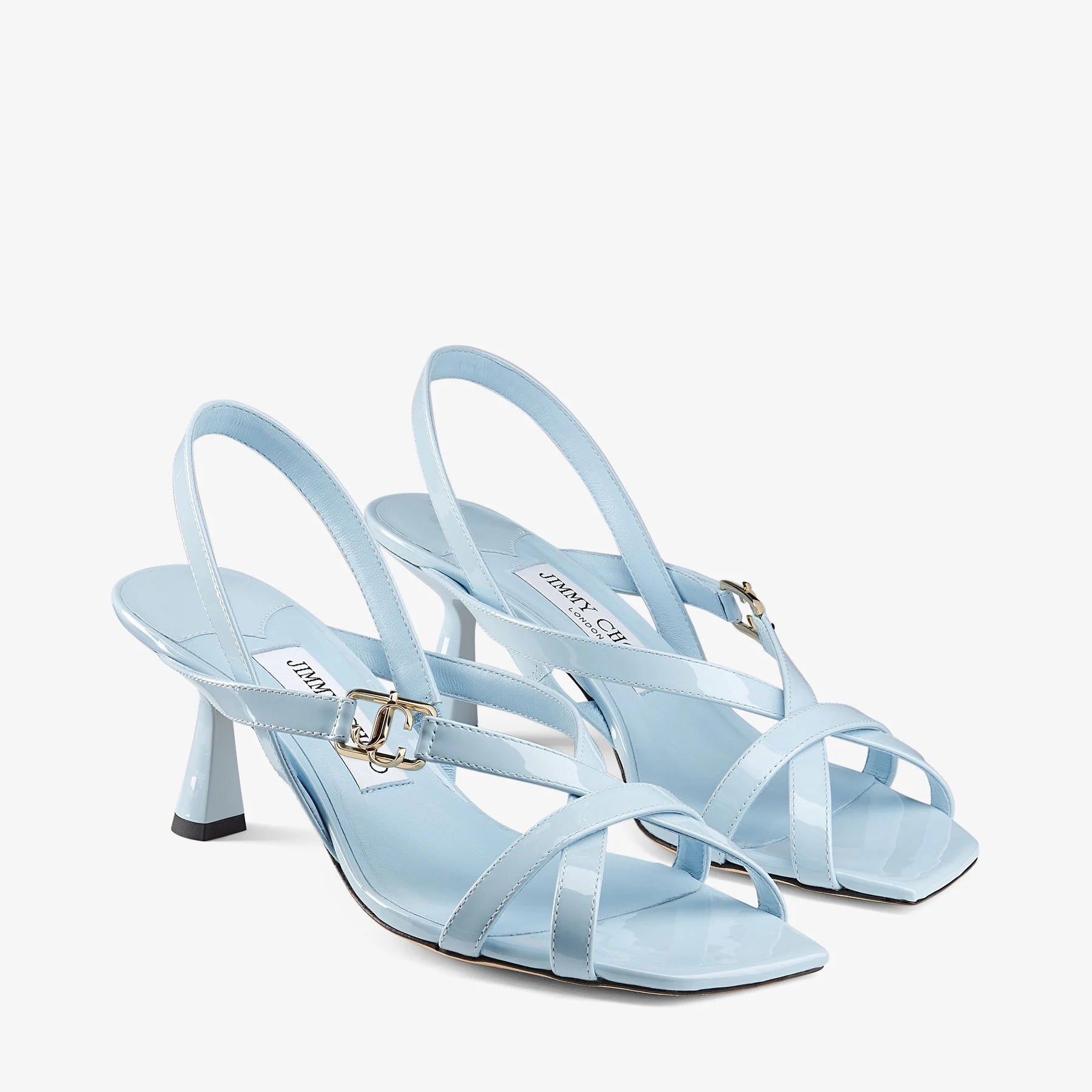 JIMMY CHOO JESS 95 LEATHER HEELS